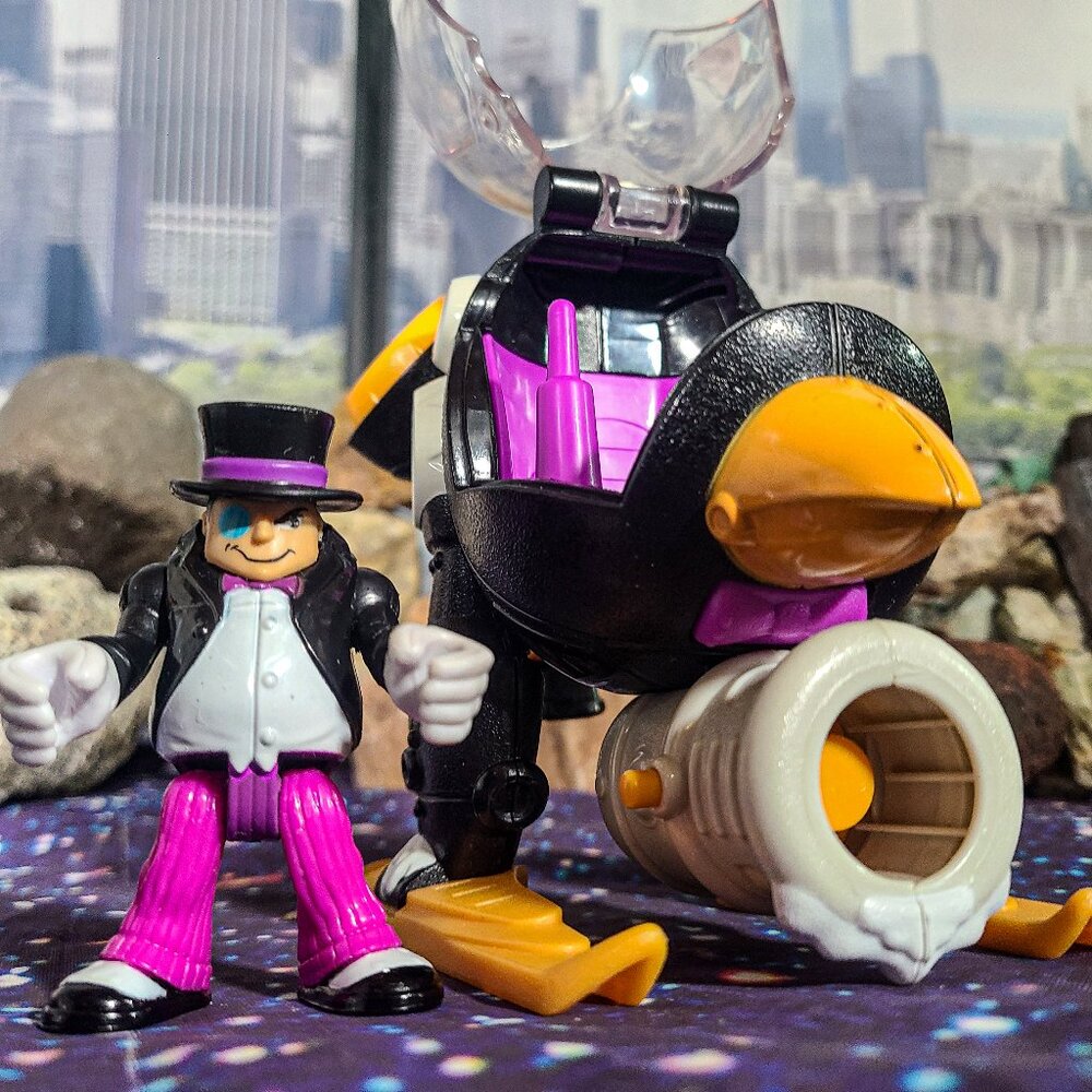 fisher price imaginext penguin copter and figure DC Batman
